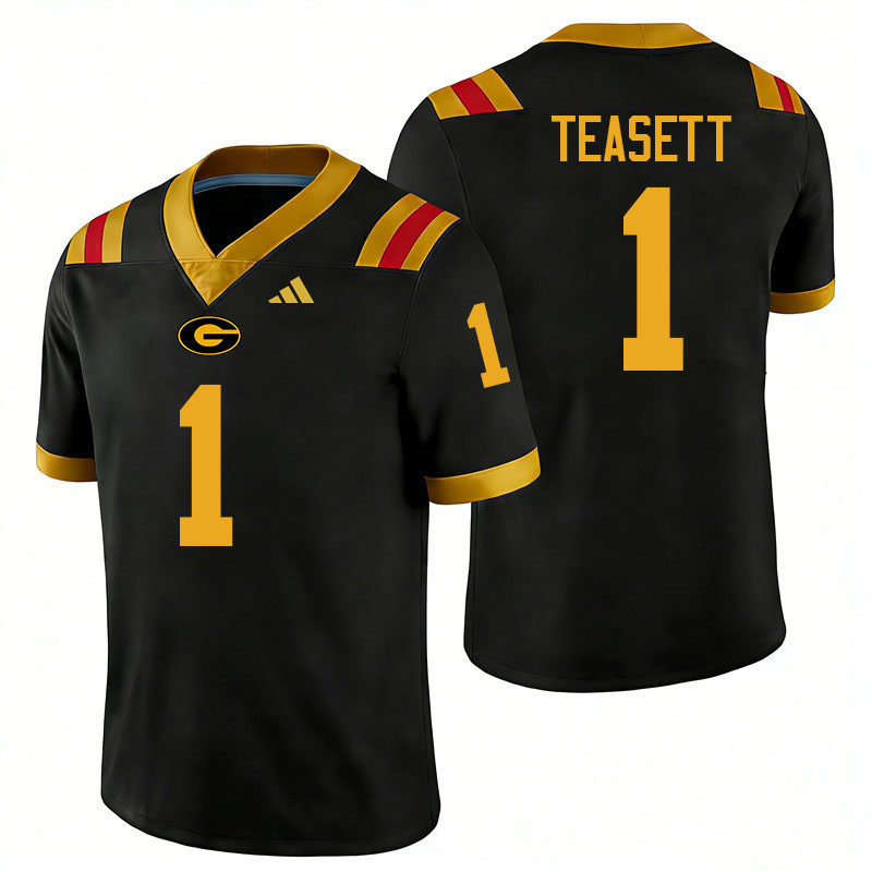 Grambling State Tigers #1 C'zavian Teasett College Football Jerseys,Uniforms-Black
